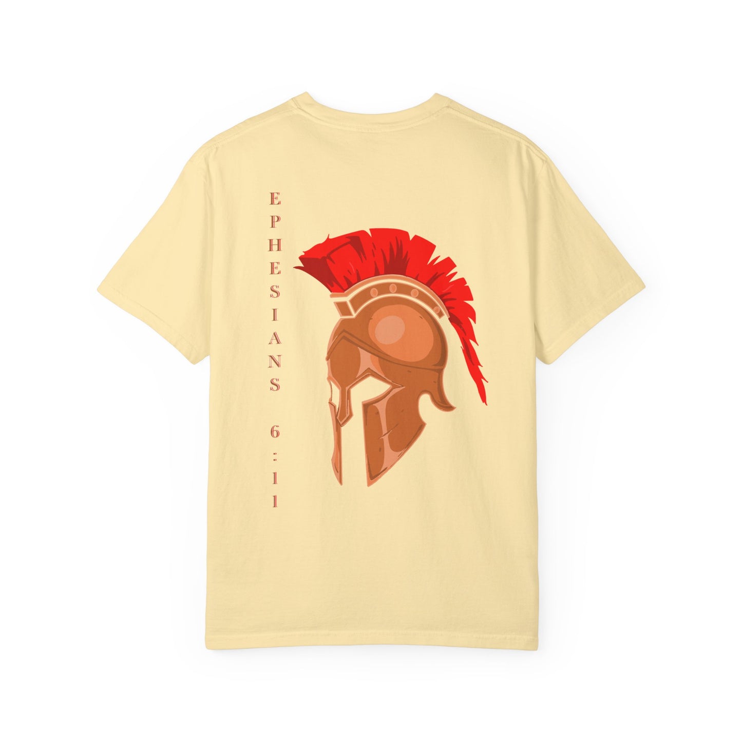 Inspirational Unisex Garment-Dyed T-Shirt - Ephesians 6:11 Design